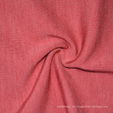 Tela de ropa interior de punto de punto rosa de color acrílico de algodón de algodón